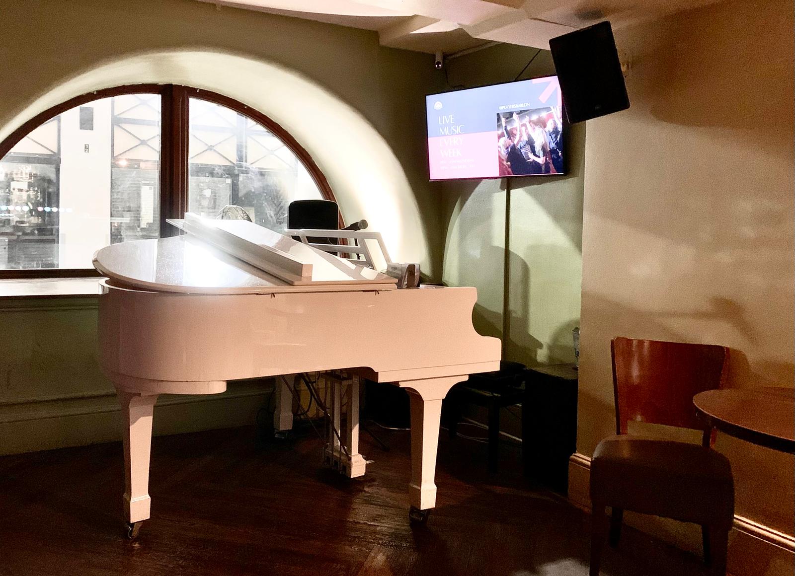 A Piano in the the players bar