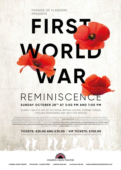  Friends of Flanders Presents First World War Reminiscence Charity Gala